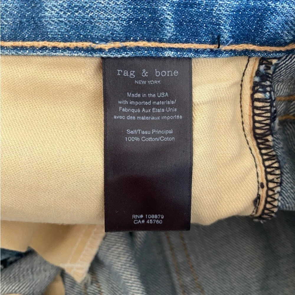 Rag & Bone Women's Boy Jean Hel w/ Holes NWT - Picture 9 of 9